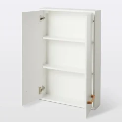 Armoire de salle de bains faible profondeur GoodHome Ladoga blanc L. 60 x H. 90 x P. 15 cm