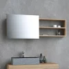 Armoire de toilette 100 cm en Chêne naturel - Hémi