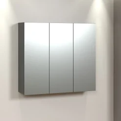 Armoire de toilette 3 portes miroir L90 cm - PUREBLISS