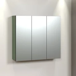 Armoire de toilette 3 portes miroir L90 cm - PUREBLISS