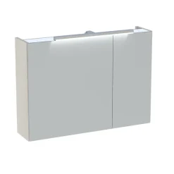 Armoire de toilette avec miroir effet chêne l.90 cm, Calao