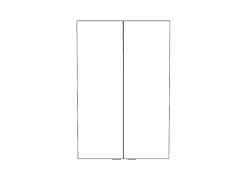 Armoire de toilette avec miroir l.60 x H.90 x P.15 cm, GoodHome Imandra