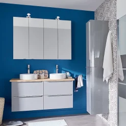 Armoire de toilette avec miroir l.60 x H.90 x P.15 cm, GoodHome Imandra