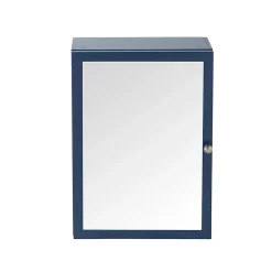 Armoire de toilette bleu mat l.50 x H.70 x P.15 cm, GoodHome Perma