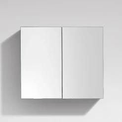 Armoire de toilette bloc-miroir SIENA largeur 80 cm blanc laque