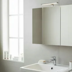 Armoire de toilette éclairante 3 portes 60 cm blanche Juno 2
