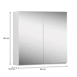 Armoire de toilette 60cm double porte avec miroirs WILL