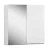 Armoire de toilette 60cm double porte WILL blanc porte + miroir