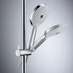 Armoire de toilette en aluminium 2 portes miroir avec éclairage LED pour salle de bain et toilette - 70x100x15cm - DURAPOINT