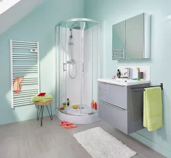 Armoire de toilette miroir l.60 x H.60 x P.15 cm, GoodHome Imandra
