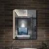 Armoire de Toilette Mural avec Miroir et Rangement - Moderne, Chêne, 40x70 cm, AICA Sanitaire
