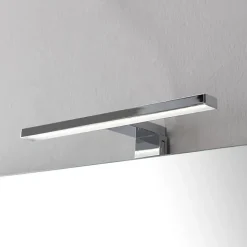 Armoire De Toilette Murale 100 Cm Avec Tiroir Gris Lune Et Miroir 100X60