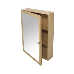Armoire de toilette placage chêne l.50 x H.70 x P.15 cm, GoodHome Perma