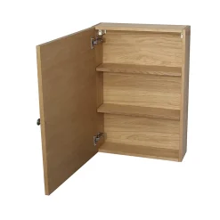 Armoire de toilette placage chêne l.50 x H.70 x P.15 cm, GoodHome Perma