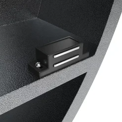 Armoire de toilette SIRHONA Rond 60x60cm+Touch+LED Tri-couleur Température+ Anti-buée+ Prise rasoir