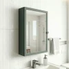 Armoire de toilette vert mat l.50 x H.70 x P.15 cm, GoodHome Perma