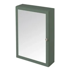 Armoire de toilette vert mat l.50 x H.70 x P.15 cm, GoodHome Perma