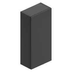 Armoire haute de salle de bains l.35 x H.75 x P.20 cm noir mat, Pura+