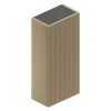 Armoire haute de salle de bains l.35 x H.75 x P.20 cm placage chêne clair strié, Pura+