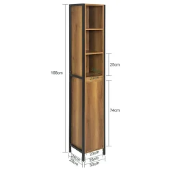 Armoire Haute Placard de Rangement, BZR62-PF, SoBuy