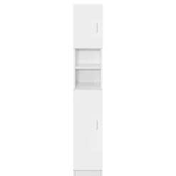 Armoire haute salle de bain colonne blanc MDF 30x190x25 cm
