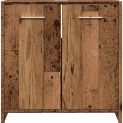 Armoire lavabo de salle de bain vieux bois 60x33x60 cm vidaXL