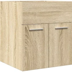 Armoire lavabo de salle de bain chêne sonoma 41x38,5x46 cm vidaXL