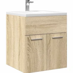 Armoire lavabo de salle de bain chêne sonoma 41x38,5x46 cm vidaXL