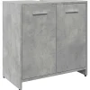 Armoire lavabo de salle de bain gris béton 60x33x60 cm vidaXL