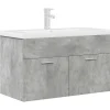 Armoire lavabo de salle de bain avec bassin intégré et robinet vidaXL