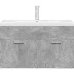 Armoire lavabo de salle de bain avec bassin intégré et robinet vidaXL