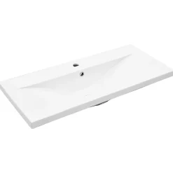Armoire lavabo de salle de bain avec bassin intégré gris béton vidaXL
