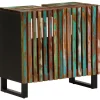 Armoire lavabo de salle de bain 62x34x58cm bois massif d'acacia vidaXL