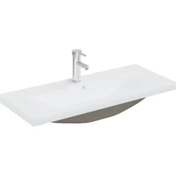 Armoire lavabo de salle de bain et bassin intégré chêne sonoma vidaXL