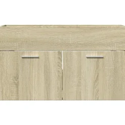Armoire lavabo de salle de bain chêne sonoma bois d'ingénierie vidaXL