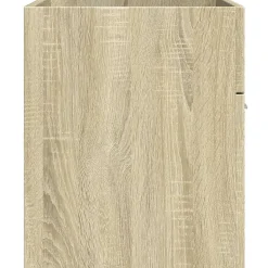 Armoire lavabo de salle de bain chêne sonoma bois d'ingénierie vidaXL