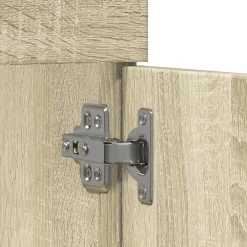 Armoire lavabo de salle de bain chêne sonoma bois d'ingénierie vidaXL