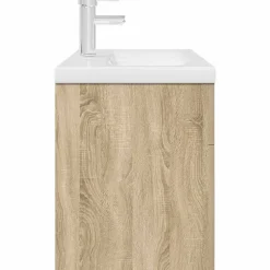 Armoire lavabo de salle de bain et vasque et robinet intégrés vidaXL