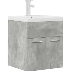 Armoire lavabo de salle de bain avec bassin intégré et robinet vidaXL