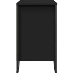 Armoire lavabo de salle de bain noir 60x35x60 cm vidaXL