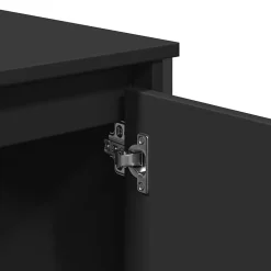Armoire lavabo de salle de bain noir 60x35x60 cm vidaXL
