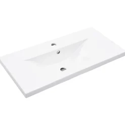 Armoire lavabo de salle de bain avec bassin intégré gris béton vidaXL