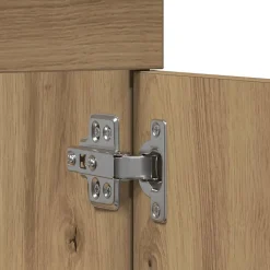 Armoire lavabo de salle de bain chêne artisanal bois ingénierie vidaXL