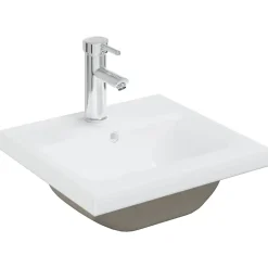 Armoire lavabo de salle de bain et vasque et robinet intégrés vidaXL