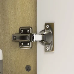 Armoire miroir murale salle de bain - porte, étagère, 2x3 tablettes latérales - 80 x 20 x 59 cm - effet bois clair