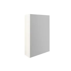 Armoire miroir salle de bain 38 cm, 1 porte, Blanc mat, Mélaminé