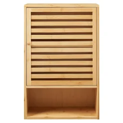 Armoire murale de salle de bain Gjesdal bambou 60 x 40 x 20 cm naturel en.casa