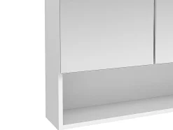 Armoire murale de salle de bain avec miroir et niche - Blanc - ZUMPA