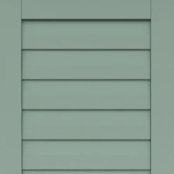 Armoire murale de salle de bain en effet bois vert avec 2 portes