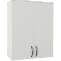Armoire murale de salle de bains blanche 2 portes MARFA